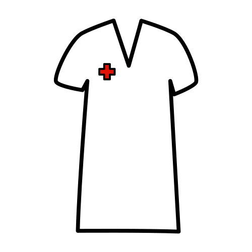 Pictograma de camisón para niños con autismo y TEA