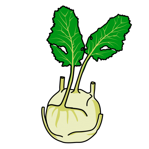 Pictograma de kohlrabi para niños con autismo y TEA
