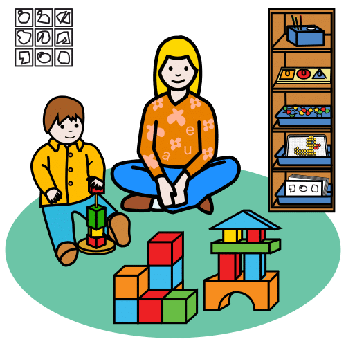 Pictograma de atención temprana para niños con autismo y TEA