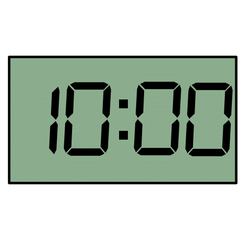 Pictograma de 10:00h para niños con autismo y TEA
