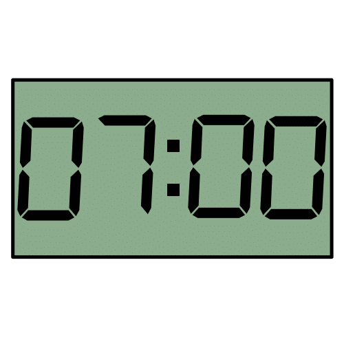 Pictograma de 07:00h para niños con autismo y TEA