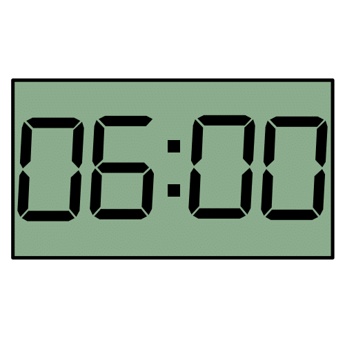 Pictograma de 06:00h para niños con autismo y TEA