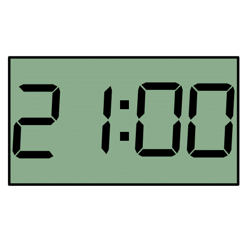 Pictograma de 21:00h para niños con autismo y TEA