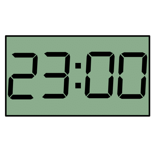 Pictograma de 23:00h para niños con autismo y TEA