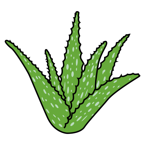 Pictograma de aloe vera para niños con autismo y TEA