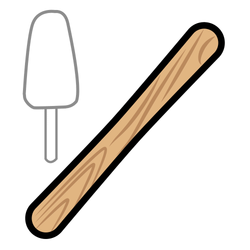 Pictograma de palo de helado para niños con TEA