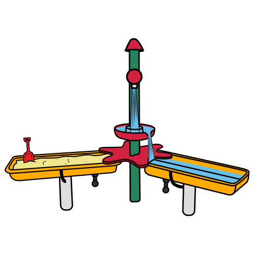 Pictograma de multijuego de agua para niños con autismo y TEA