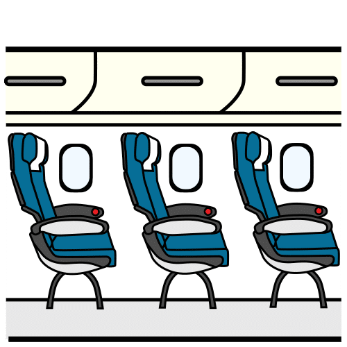 Pictograma de cabina de pasajeros para niños con TEA