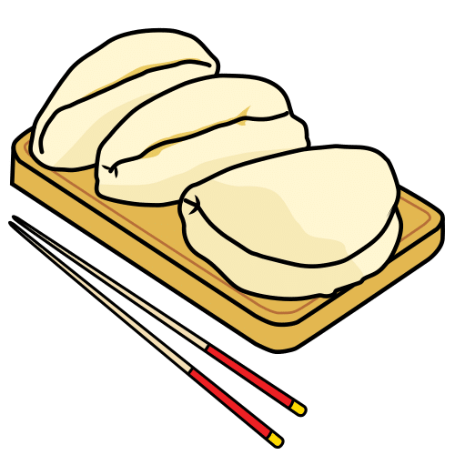Pictograma de pan bao para niños con autismo y TEA