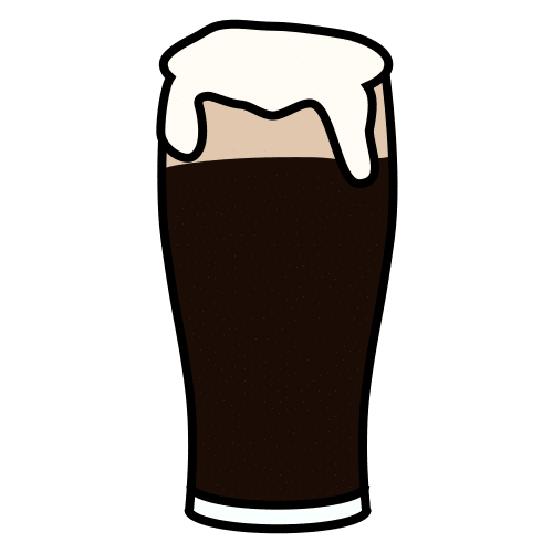 Pictograma de cerveza negra para niños con autismo y TEA