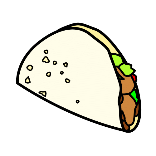 Pictograma de taco para niños con autismo y TEA