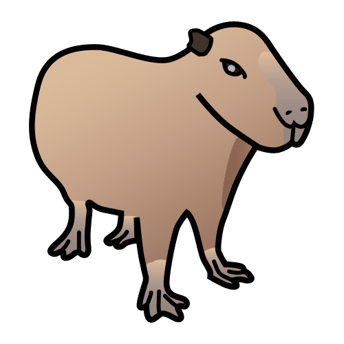 Pictograma de capibara para niños con autismo y TEA