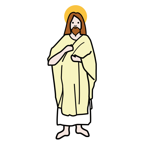 Pictograma de Jesús para niños con TEA