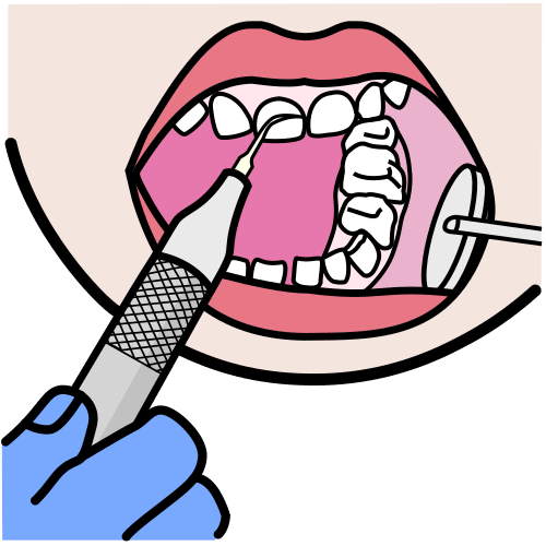 Pictograma de limpieza dental para niños con autismo y TEA