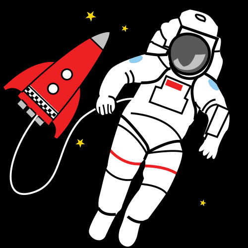 Pictograma de astronauta para niños con autismo y TEA