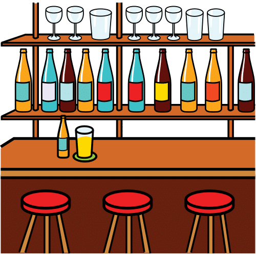 Pictograma de bar para niños con TEA