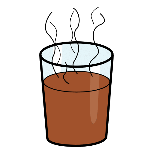 Pictograma de caliente para niños con autismo y TEA