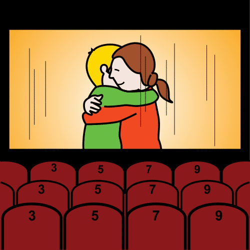 Pictograma de cine para niños con TEA