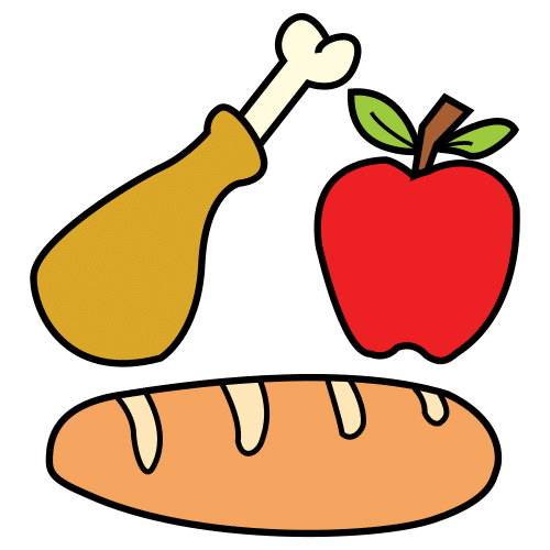 Pictograma de comida para niños con TEA