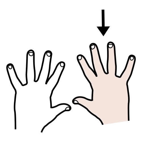 Pictograma de derecha para niños con autismo y TEA