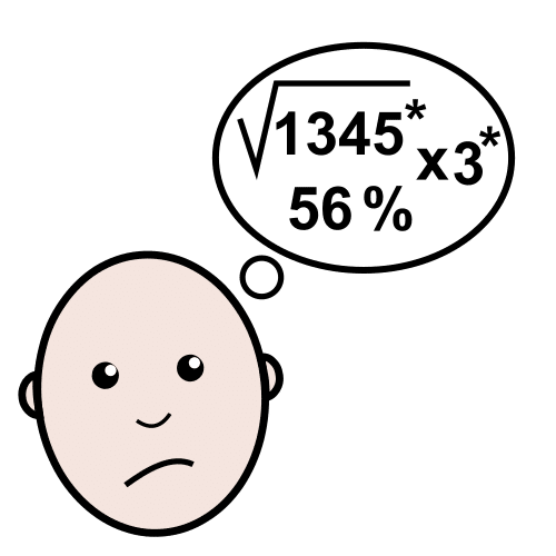 Pictograma de difícil para niños con autismo y TEA