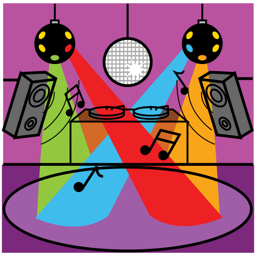 Pictograma de discoteca para niños con TEA