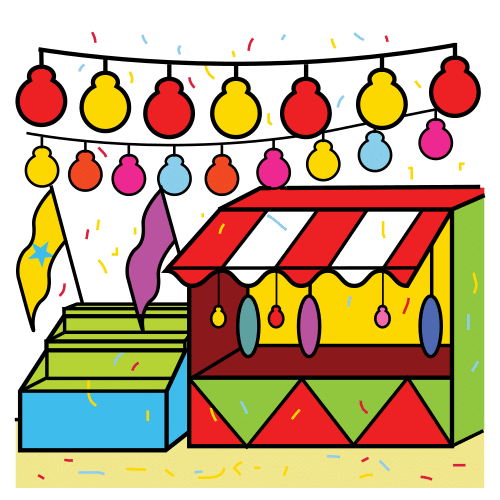 Pictograma de feria para niños con TEA