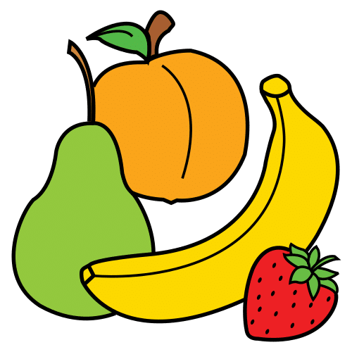 Pictograma de fruta para niños con TEA