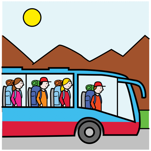 Pictograma de viajar para niños con autismo y TEA