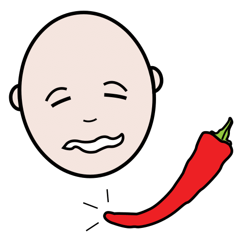 Pictograma de picante para niños con TEA