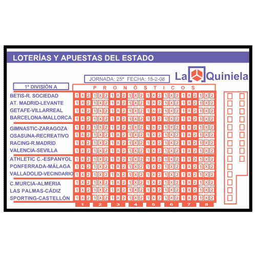 Pictograma de quiniela para niños con TEA