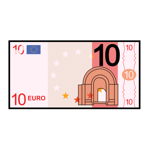 Pictograma de 10 euros para niños con autismo y TEA