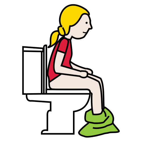 Pictograma de hacer caca para niños con TEA