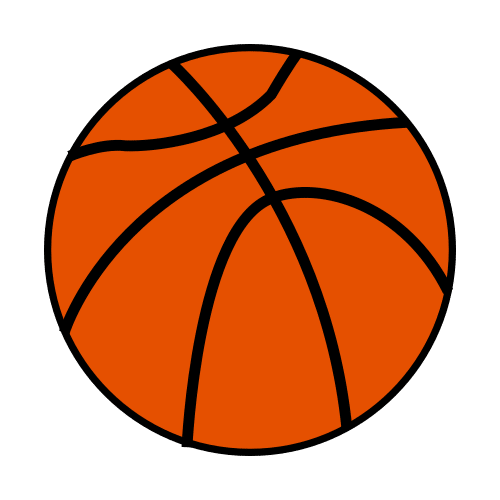 Pictograma de balón de baloncesto para niños con autismo y TEA