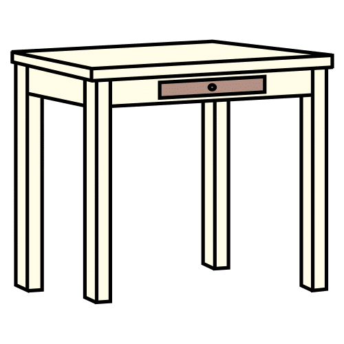 Pictograma de mesa de cocina para niños con autismo y TEA