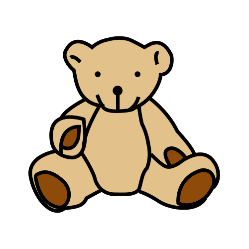 Pictograma de osito para niños con autismo y TEA