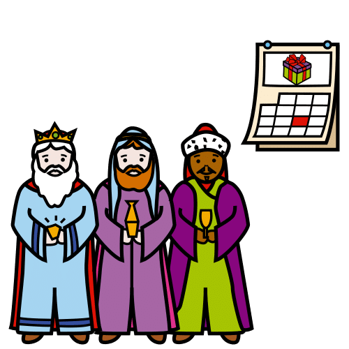 Pictograma de Día de Reyes para niños con TEA