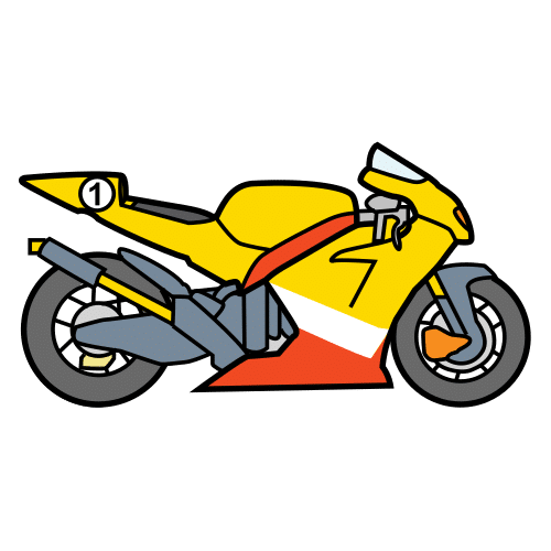 Pictograma de moto para niños con autismo y TEA
