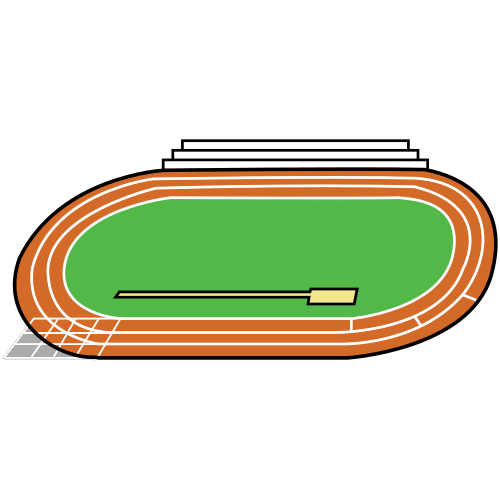 Pictograma de pista de atletismo para niños con TEA