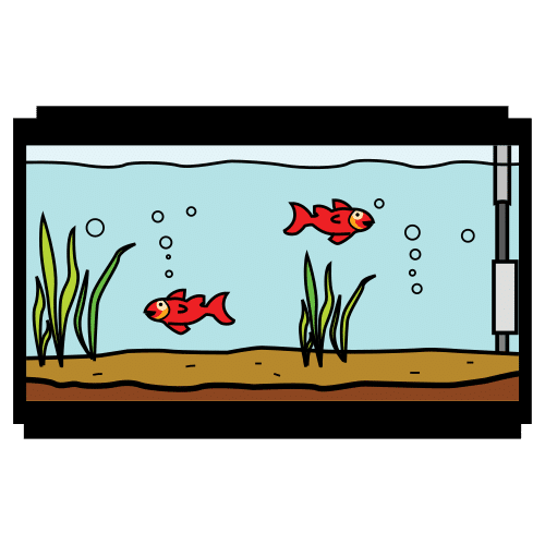 Pictograma de acuario para niños con TEA