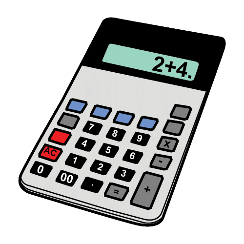 Pictograma de calculadora para niños con autismo y TEA