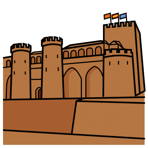 Pictograma de castillo para niños con TEA