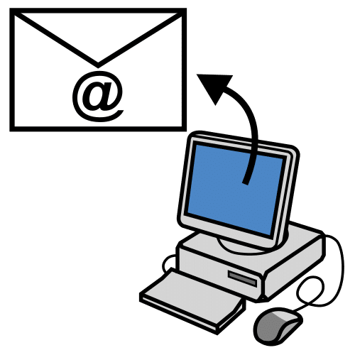 Pictograma de correo para niños con TEA