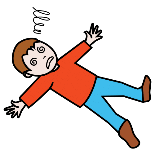 Pictograma de desmayo para niños con autismo y TEA