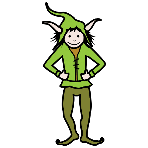 Pictograma de duende para niños con TEA