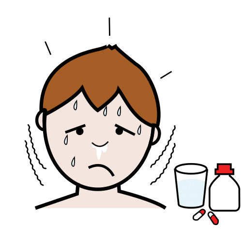Pictograma de gripe para niños con autismo y TEA
