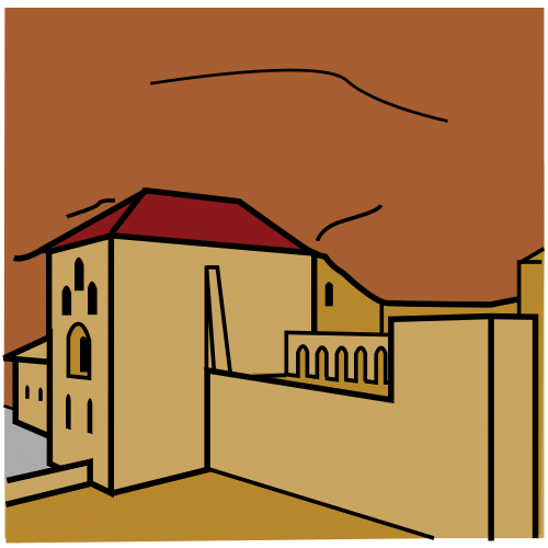 Pictograma de Monasterio de San Juan de la Peña para niños con TEA