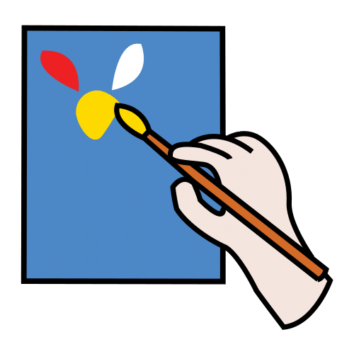 Pictograma de pintar para niños con autismo y TEA