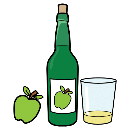 Pictograma de sidra para niños con autismo y TEA