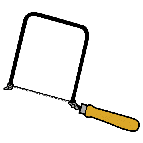 Pictograma de sierra para niños con autismo y TEA